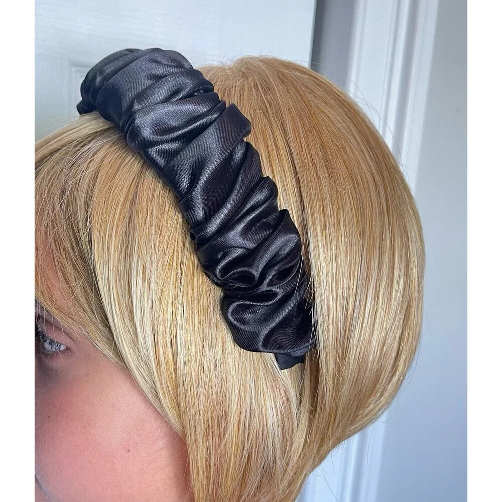 New Satin Black Headband hair accessories
